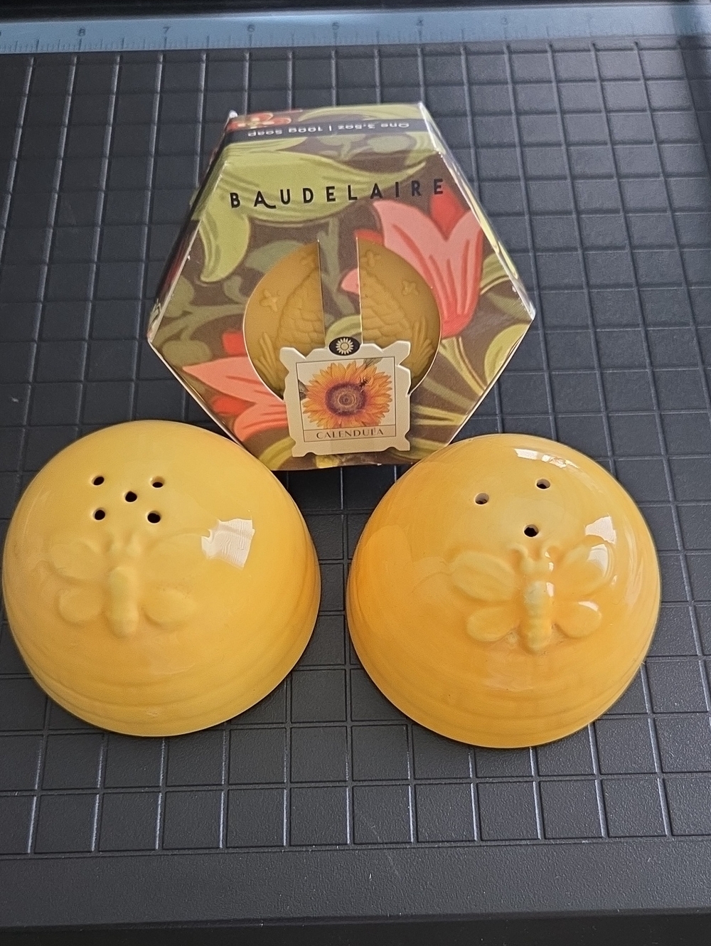 Yellow Ceramic Salt & Pepper Shaker Set